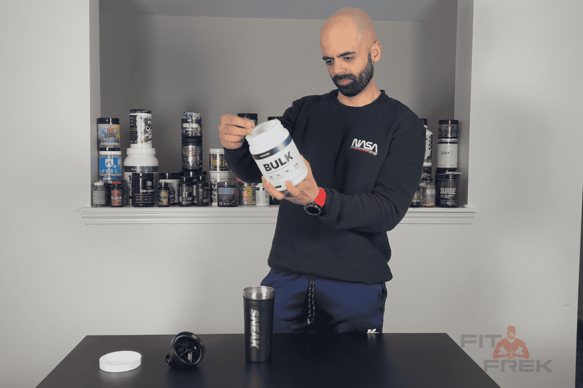 Bulk-Transparent-Labs-Pre-workout-Supplement-Nader-checking-the-back-label-1